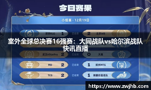 室外全球总决赛16强赛：大同战队vs哈尔滨战队快讯直播